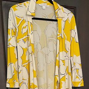 Yellow Diane von Furstenberg Wrap Dress
